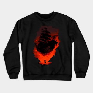 Ship and warrior Crewneck Sweatshirt